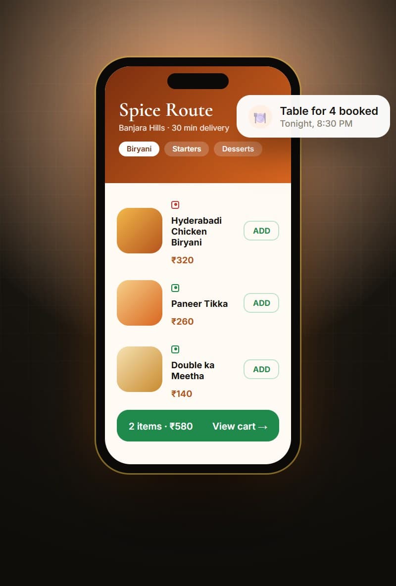 Online ordering (concept design)
